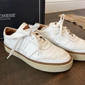 Lucchese White Leather Women's Sneakers